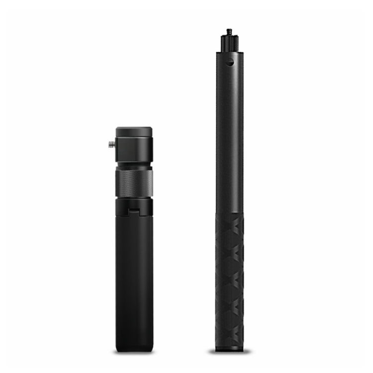 Bullet Time Rotary Handle Panoramic Camera Selfie Extension Rod Tripod Integrated for GoPro, DJI Osmo Action and Other Action Cameras (Black)