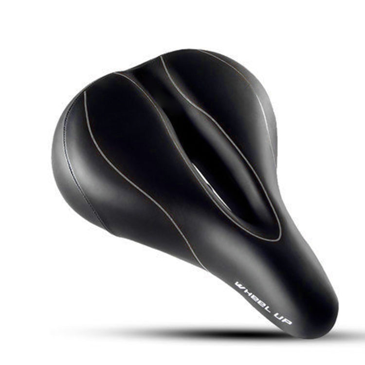 WHEEL UP Mountain Bike Saddle Seat with Taillights (Black And White)