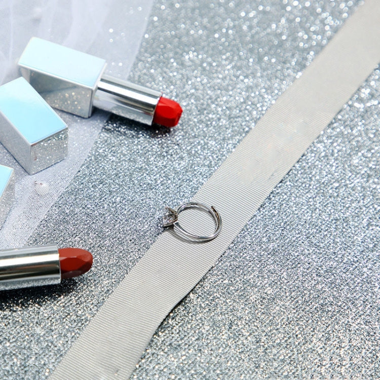 Bright Silver Sparkling Backdrops Cloth for Jewelry Photography - 140 x 200cm