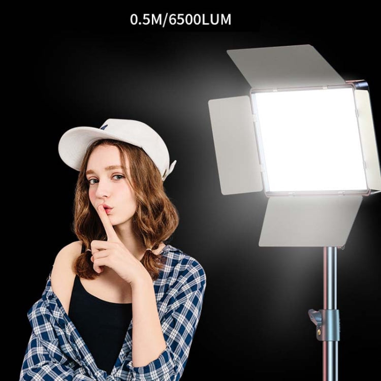 E900 55W Flat Panel Live Broadcast Fill Light with Color Temperature Control and Battery Support