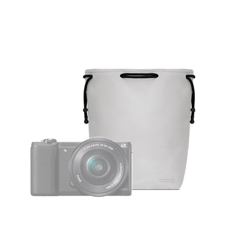 Baona Small Gray Camera Bag Lens Drawstring Pouch