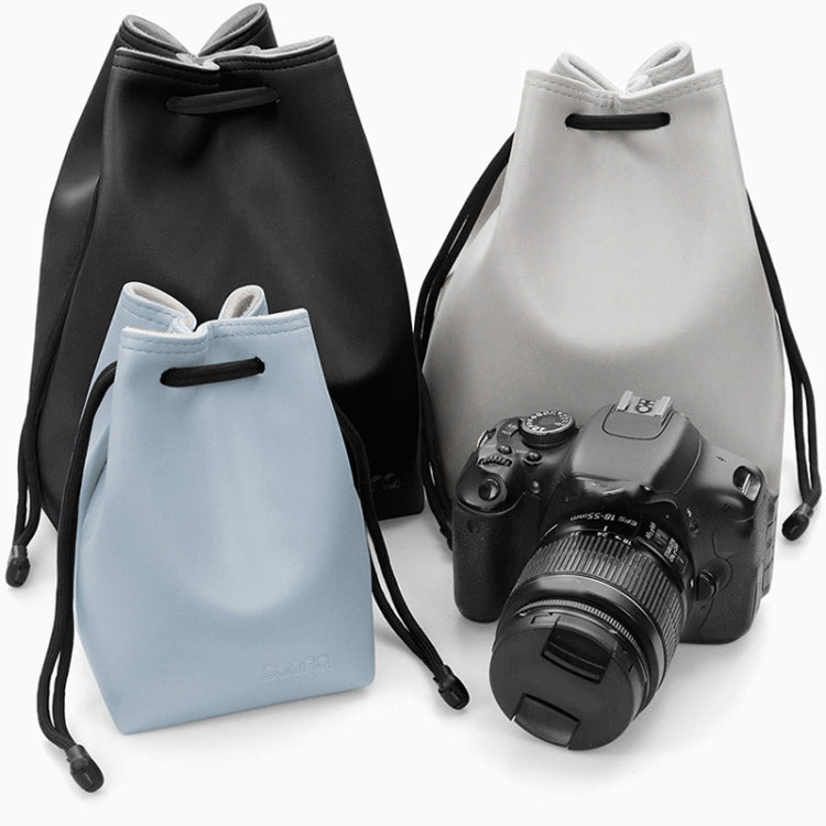 Baona Large Gray Camera Bag Lens Drawstring Pouch