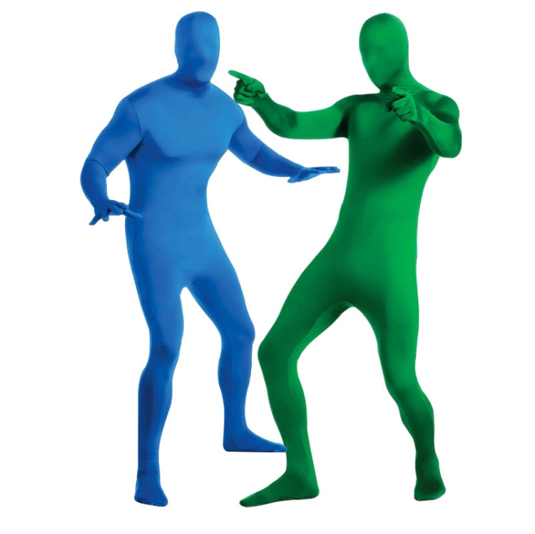 Green Screen Camouflage Body Suit for Seamless Photography and Video Effects (Blue, Size: 160cm)