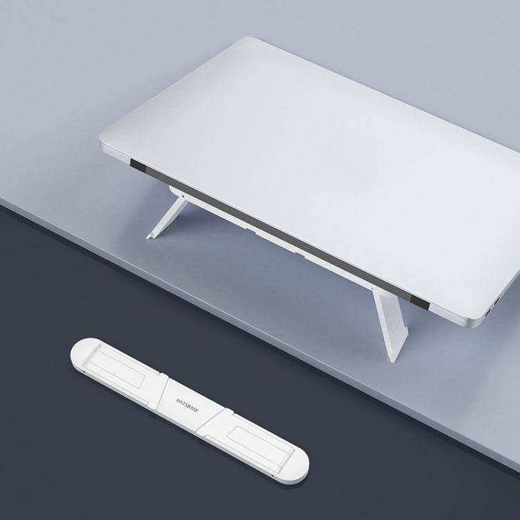 Portable Laptop Cooling Stand with Adjustable Angles and Strong Support (White)