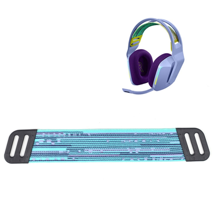 Head Beam Protector for Logitech G733 Headset in Stripe Blue, Durable and Comfortable Accessory