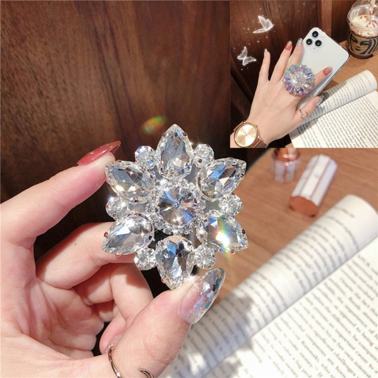 2-Piece Big Diamond Phone Ring Holder for Lazy Live Shooting