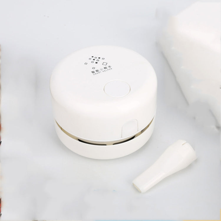 Mini Pearl White Handheld Desktop Vacuum Cleaner