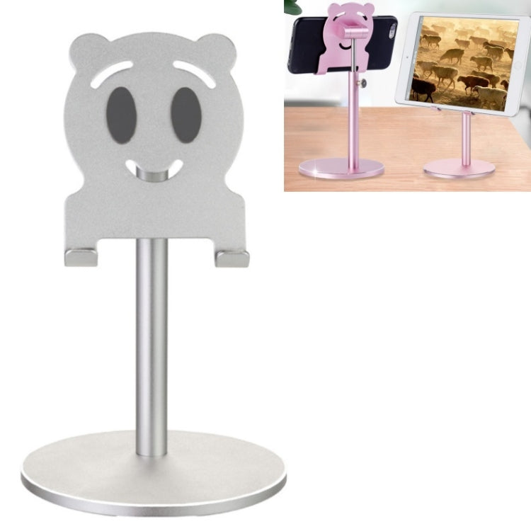 Silver Aluminum Alloy Desktop Stand for 4-10 inch Phone & Tablet