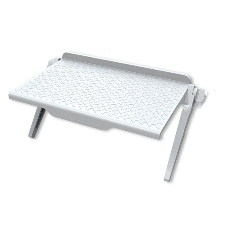 2-Piece Creative Multi-functional Storage Rack and Monitor Holder for Computers, Size Small (White)
