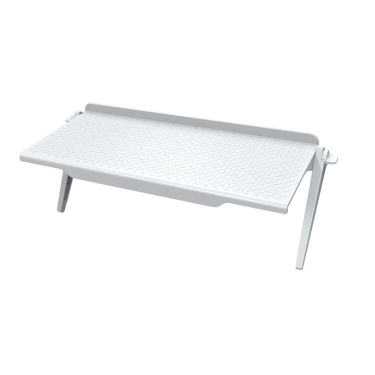 L(White) Multi-functional Storage Rack and Monitor Holder