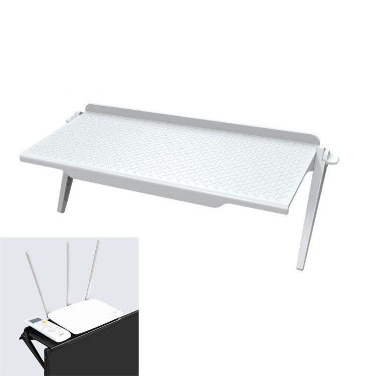 L(White) Multi-functional Storage Rack and Monitor Holder