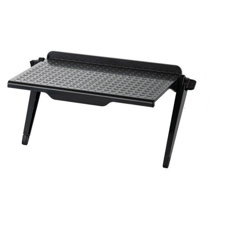 L Black Multi-functional Storage Rack and Monitor Holder - Large Size