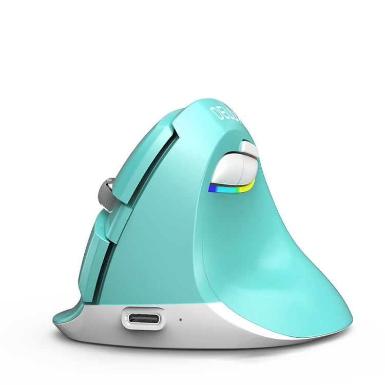 Colorful Wireless Rechargeable Vertical Mouse with Luminous Lighting