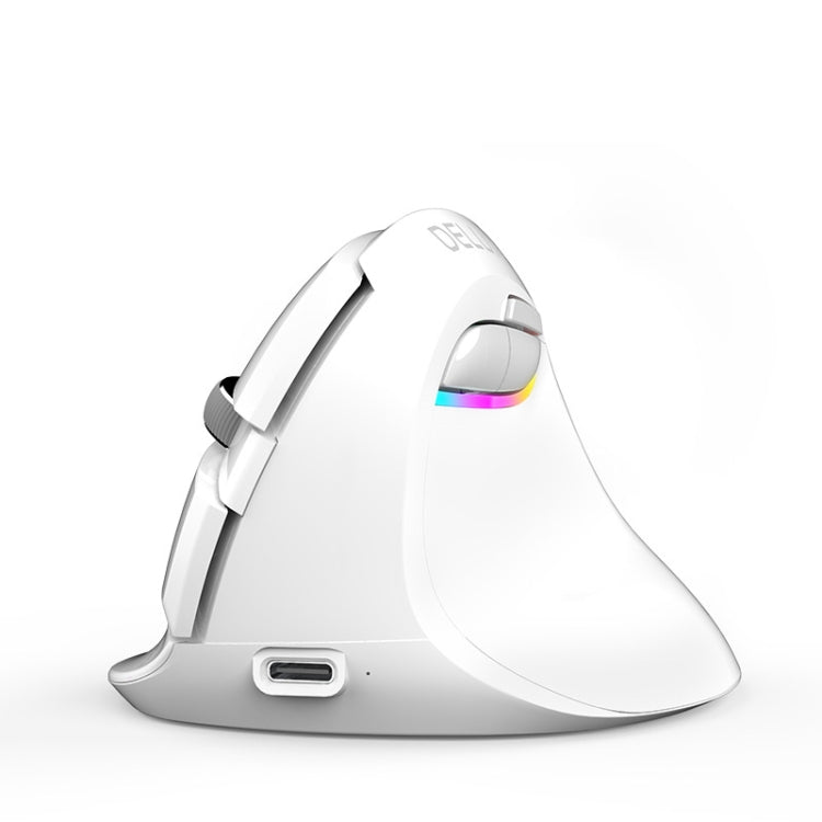 Wireless Luminous Vertical Mouse with Dual Connectivity and Customizable Lighting