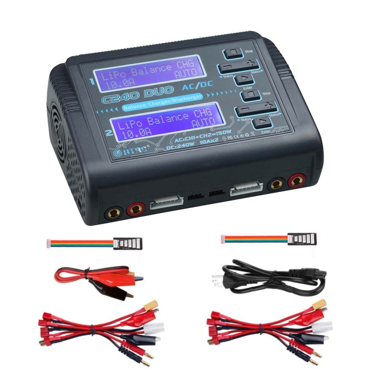 HTRC C240 Dual Output Lithium Battery Charger with Built-in Power Supply
