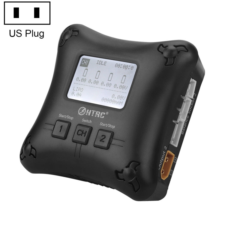HTRC H4AC DUO Airplane Lithium Battery Charger with AC and US Plug