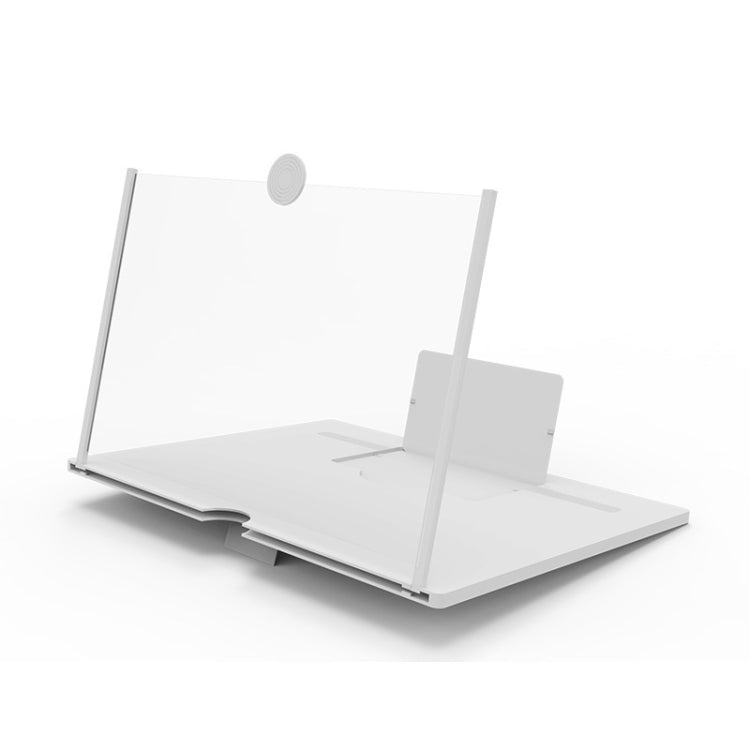 10-Inch Pull-Out Mobile Phone Screen Magnifier and Holder - White