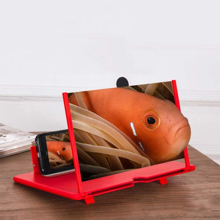 12-Inch Red Pull-Out Mobile Phone Screen Magnifier and Holder
