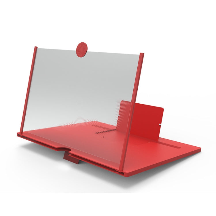 12-Inch Red Pull-Out Mobile Phone Screen Magnifier and Holder