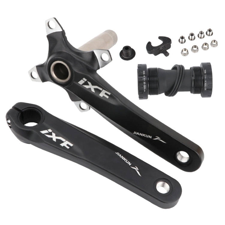 JIAN KUN IXF Mountain Bike Hollow Crank with Modified Single-Plate Left and Right Cranks