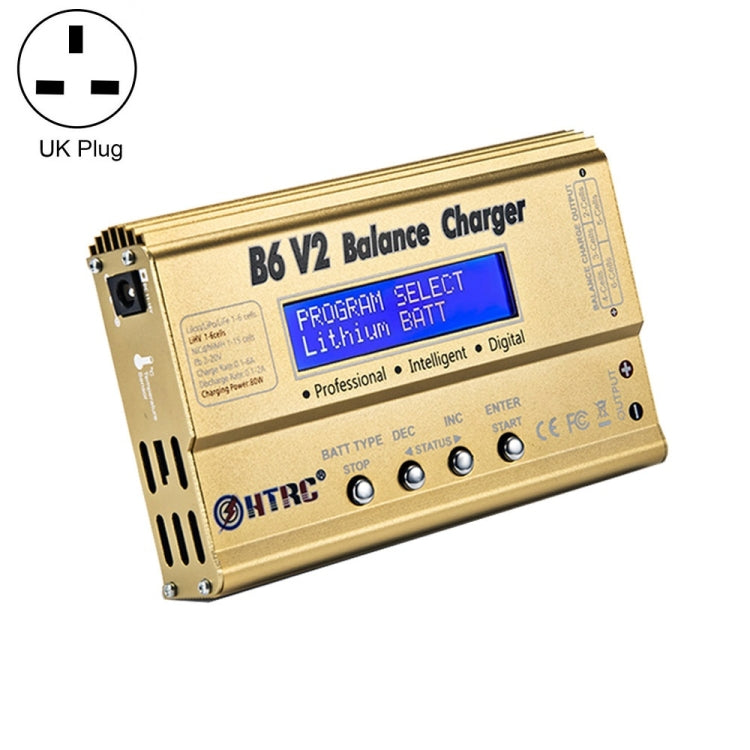 HTRC B6 V2 Model Airplane Charger with Smart Balance Charger and UK Plug