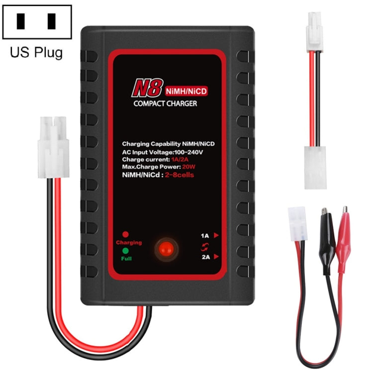 HTRC N8 Ni-MH Ni-Cr Battery Charger with Smart Balance Charging and US Plug