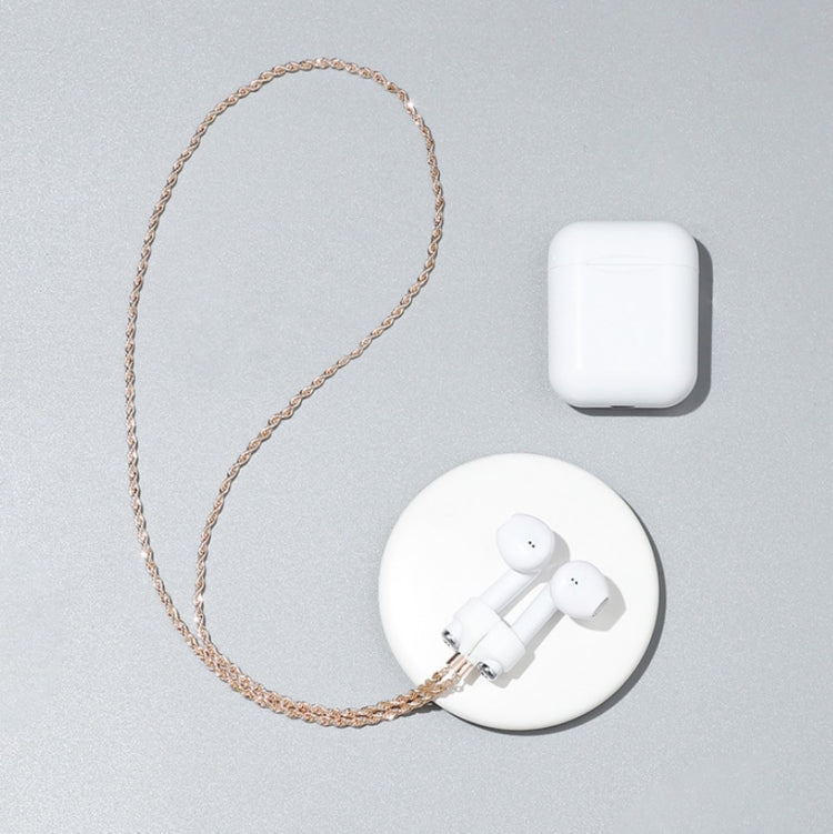 AIRPODS Wireless Headset Anti-Lost Chain with Magnetic Sleeve - Golden Finish