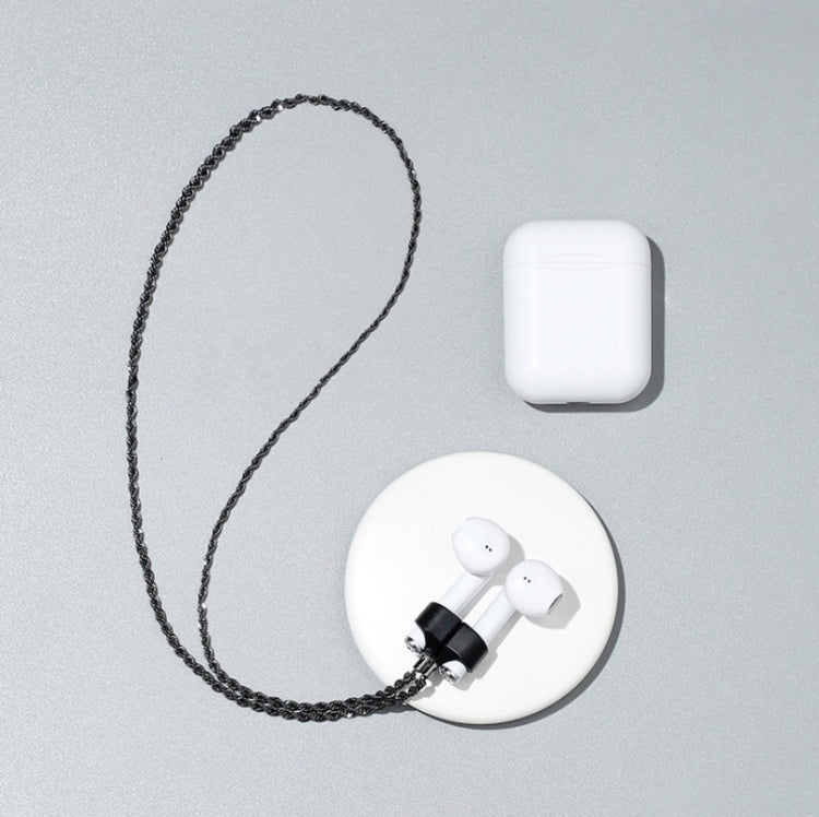 AIRPODS Wireless Headset Anti-lost Chain With Strong Magnetic Black Gold Necklace