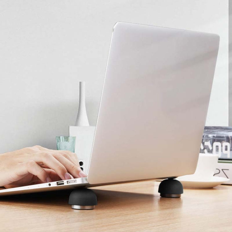 Compact Portable Invisible Laptop Stand with Heater and Fan (Black)