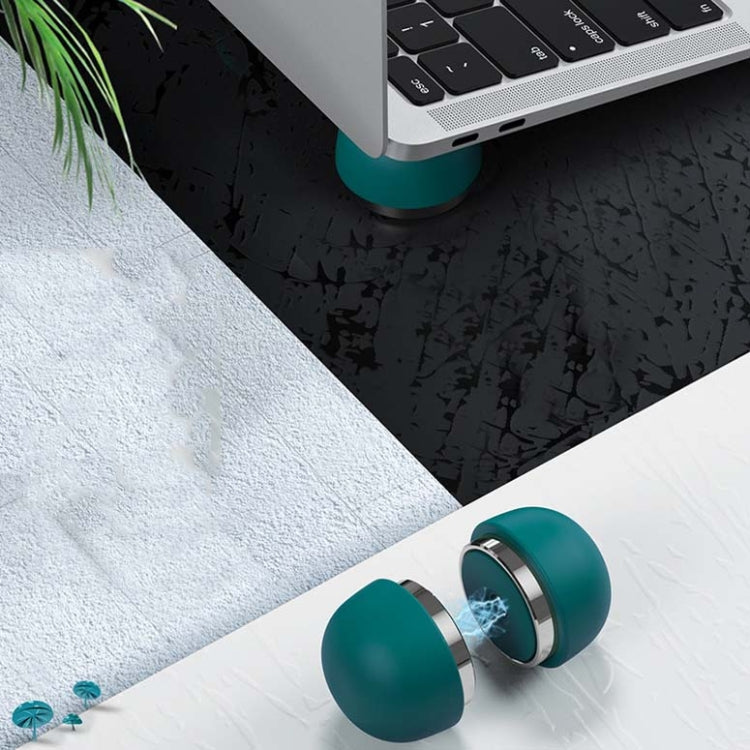 Creative Portable Mushroom Laptop Stand and Heater Shelf-Green
