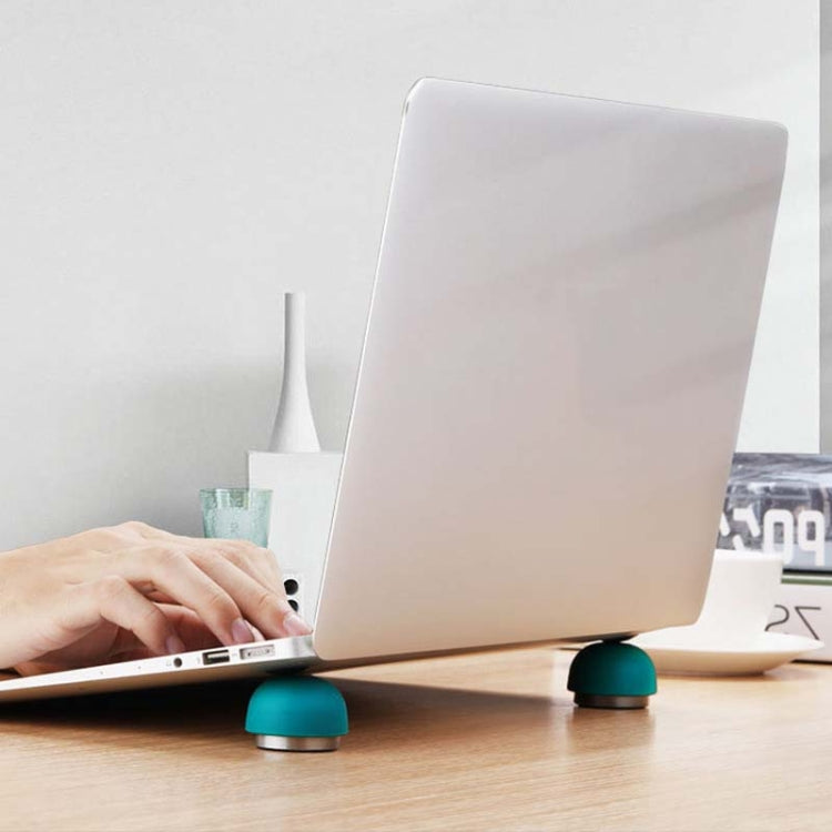 Creative Portable Mushroom Laptop Stand and Heater Shelf-Green