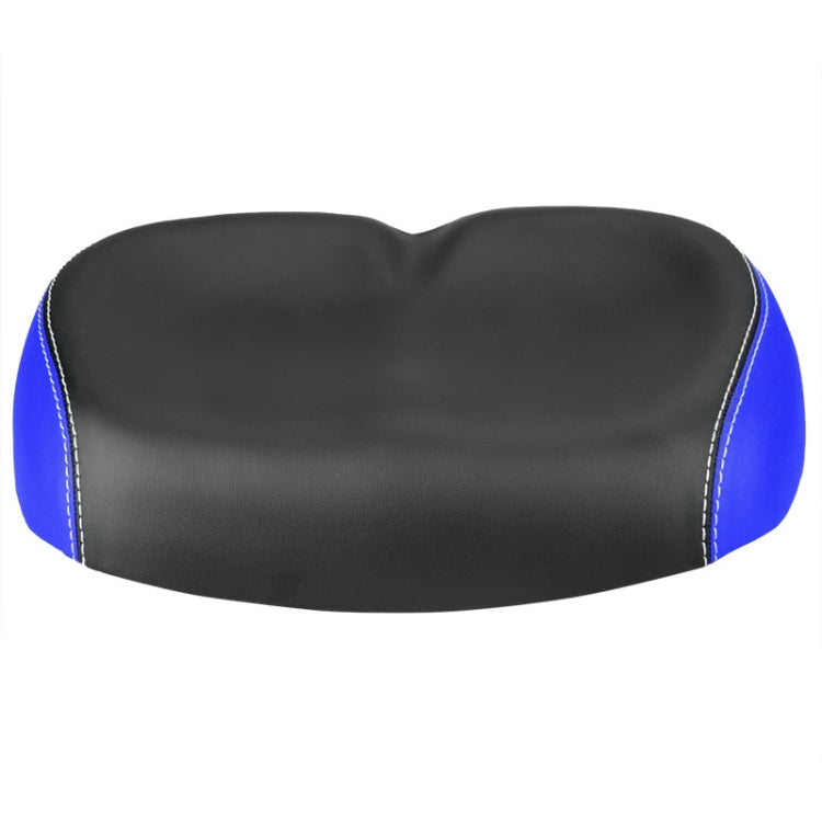 Mountain Bike Seat Cushion with Shock Absorption and No Nose Saddle (Blue)
