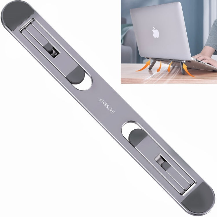 Silver Portable Laptop Stand with Fan and Heater