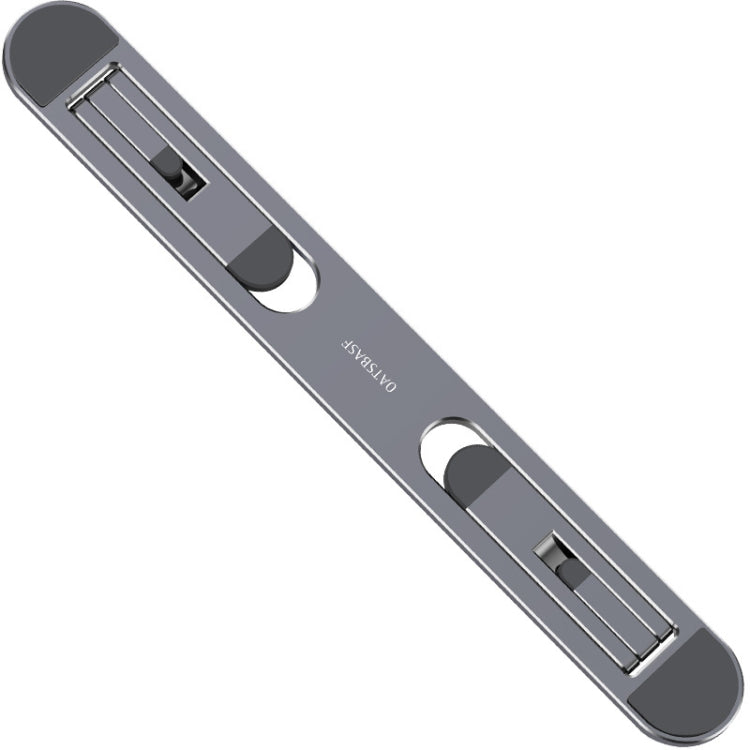 Foldable Notebook Computer Bracket with Heightening Fan Heater and Portable Storage (Gray)
