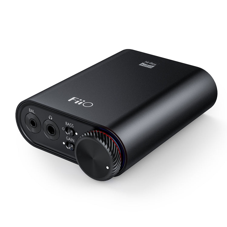 FiiO K3 Portable Headphone Amplifier DSD USB DAC for PC, COAXIAL / OPTICAL / 2.5 BALANCE Support (Black)