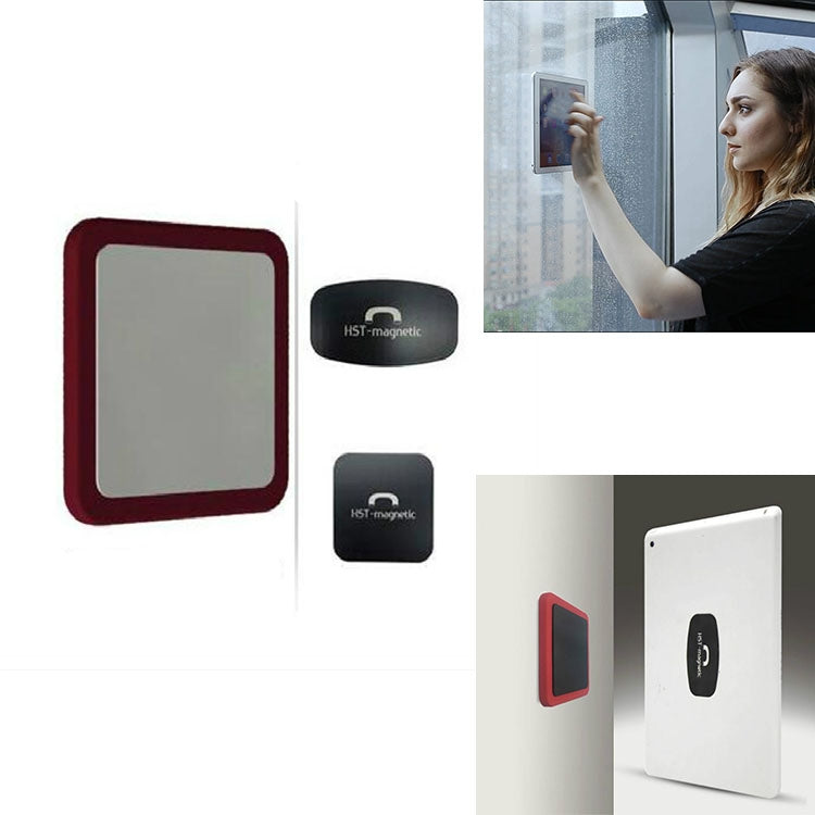 Magnetic Adsorption Wall Mount for Tablets and Phones (Red A)