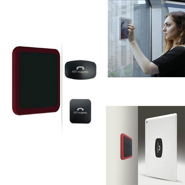 Magnetic Universal Wall Mount for Tablets and Mobile Phones (Red)