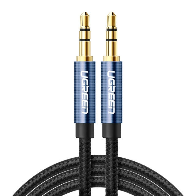Ugreen AV112 3.5mm Audio Cable for Enhanced HiFi Sound Quality, 0.5m Length (Blue)