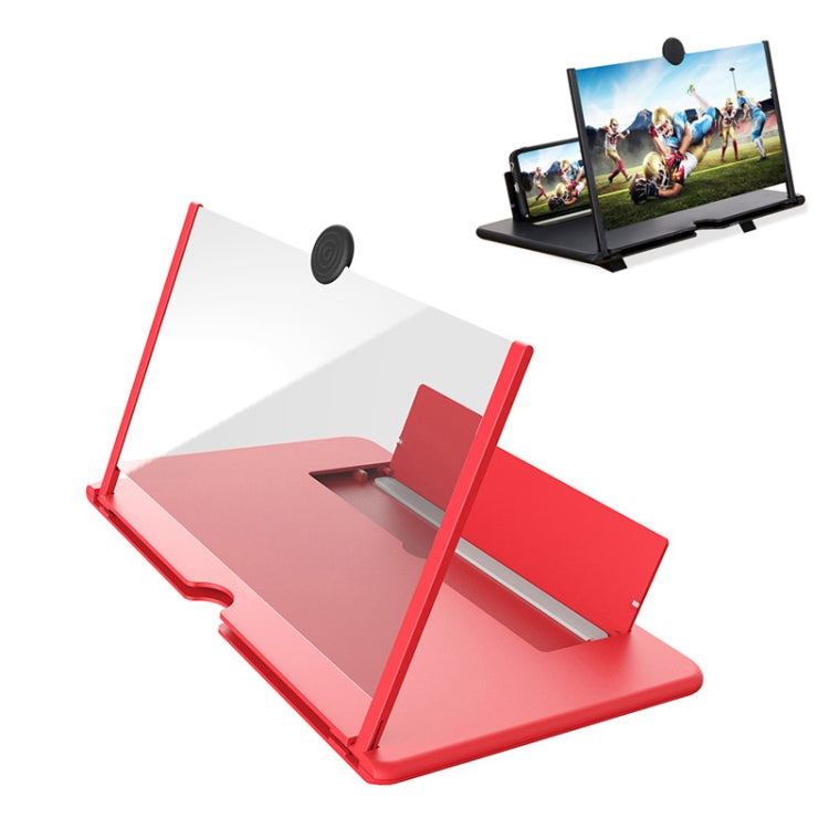 10 inch Red Pull-out Typed Ultra-clear 3D Mobile Phone Screen Amplifier Bracket