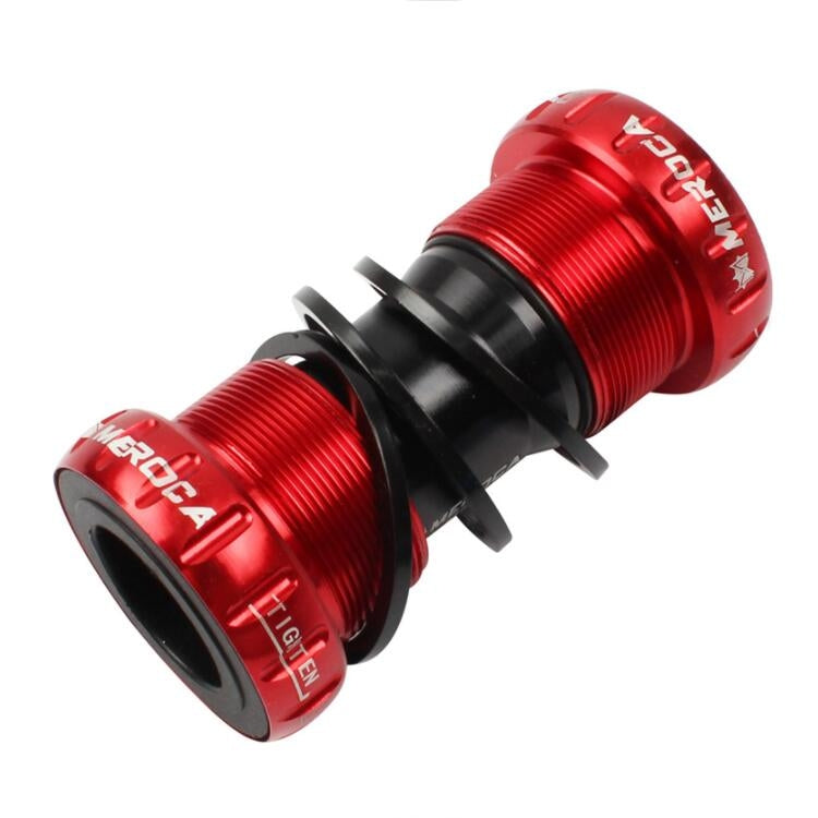 Meroca Hollow Axle Mountain Bike Bottom Bracket (Red)