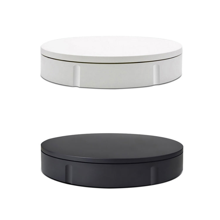 30cm Remote Control Speed Electric Turntable Display Stand with UK Plug (White)