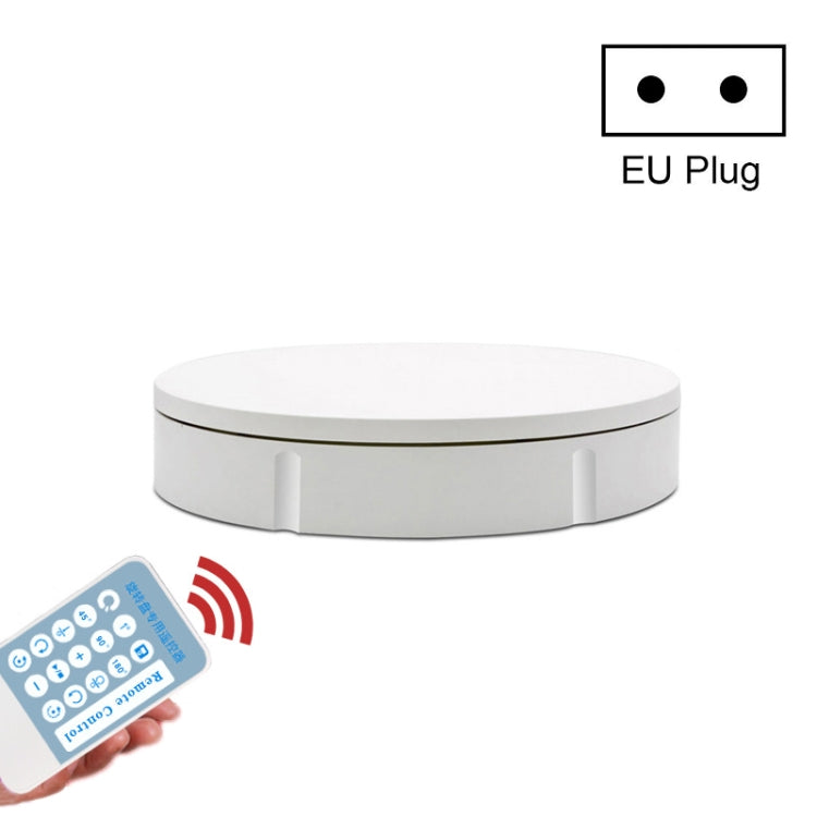 30cm Remote Control Speed Electric Turntable Sample Display Stand (EU Plug, White)