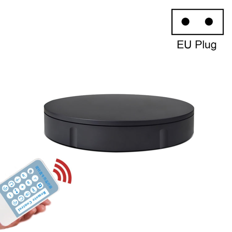 30cm Electric Rotating Display Stand with Remote Control, EU Plug(Black)