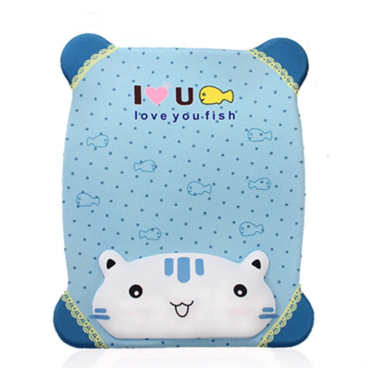 Blue Cat Cartoon Silicone Wristband Mouse Pad