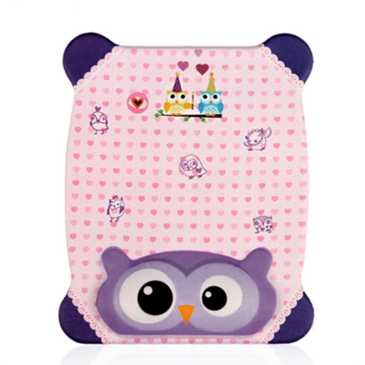 Purple Owl Cartoon Silicone Wristband Mouse Pad