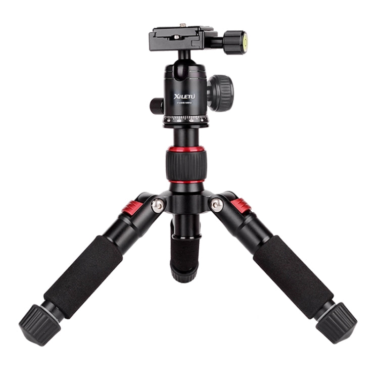 Xiletu FM5S-MINI Red Mini Desktop Tripod Mount with 5-Section Folding Legs