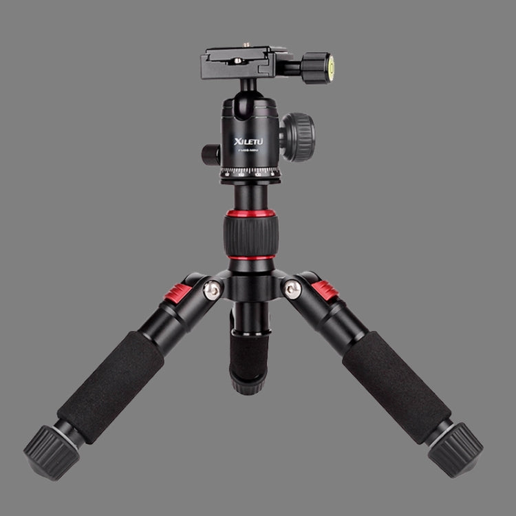 Xiletu FM5S-MINI Red Mini Desktop Tripod Mount with 5-Section Folding Legs