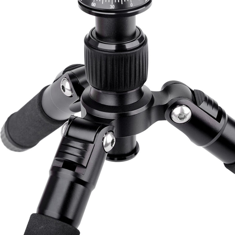Xiletu FM5S-MINI Titanium 5-Section Folding Legs Mini Desktop Tripod Mount