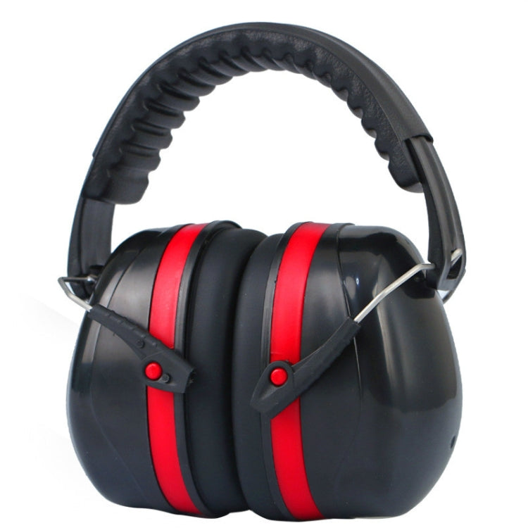 Noise-Blocking Earmuffs for Sleep and Industrial Use - Red and Black