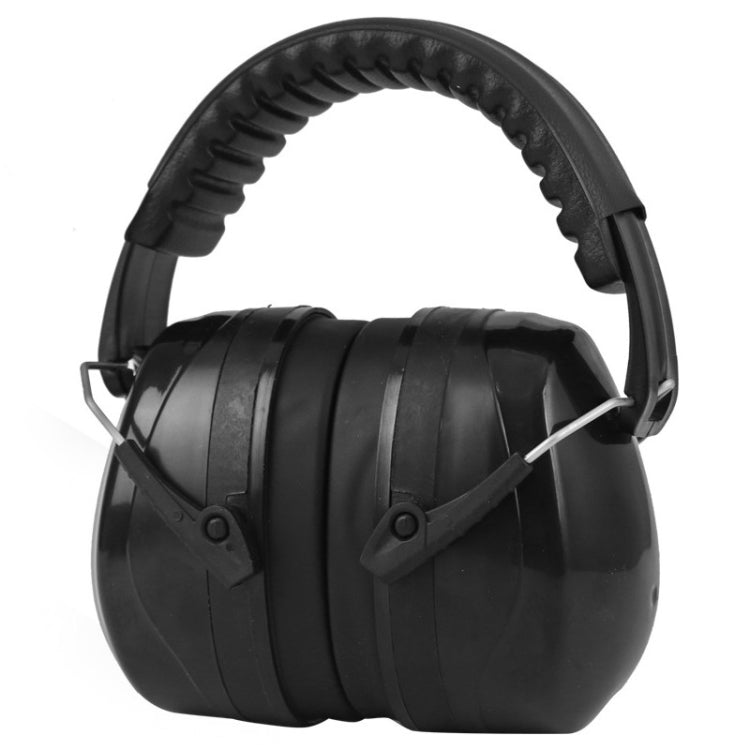 Black Soundproof Earmuffs for Sleep and Industrial Noise Reduction
